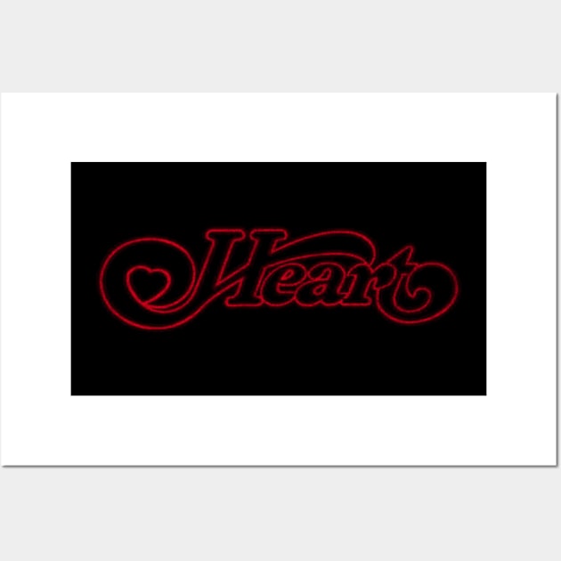 Heart Band Vintage Fan Art Wall Art by KevinPower Art